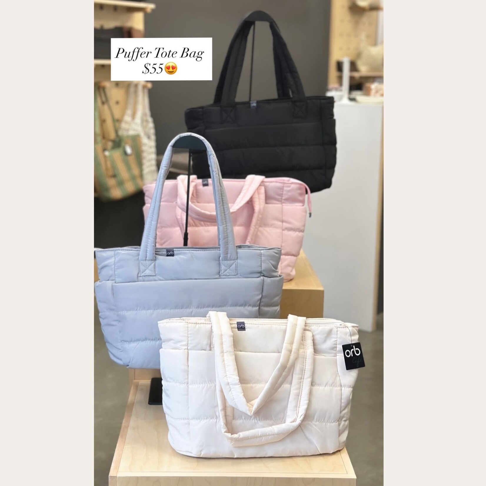 ORB Puffer Tote Bag