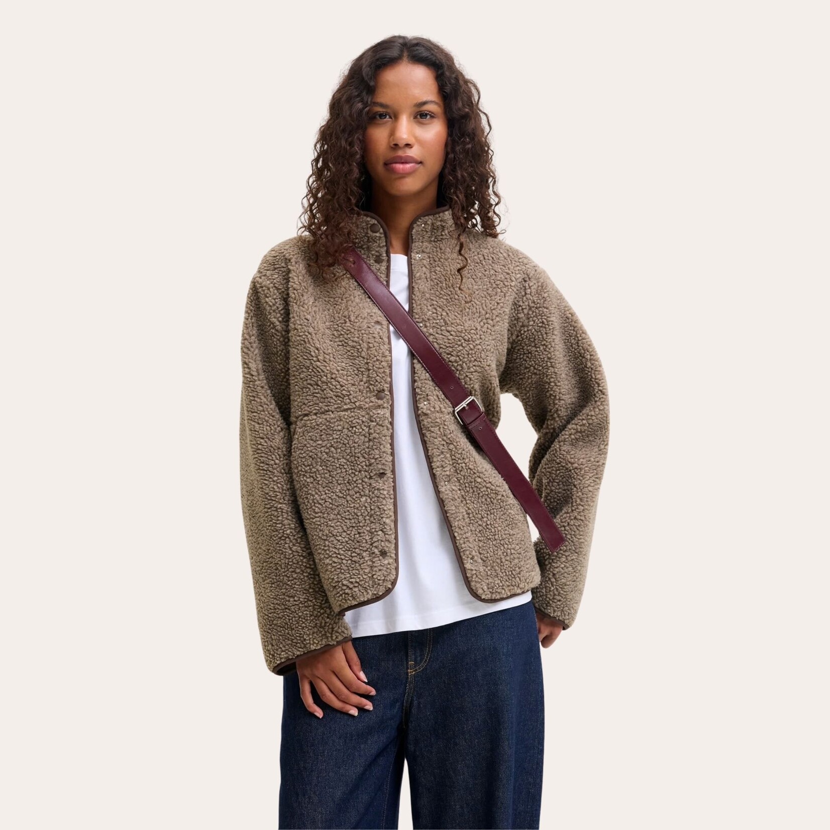 JJXX Rowan Fleece Jacket - Cocoa