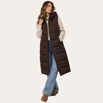 Vero Moda Aspen Long Puffer Vest - Chocolate