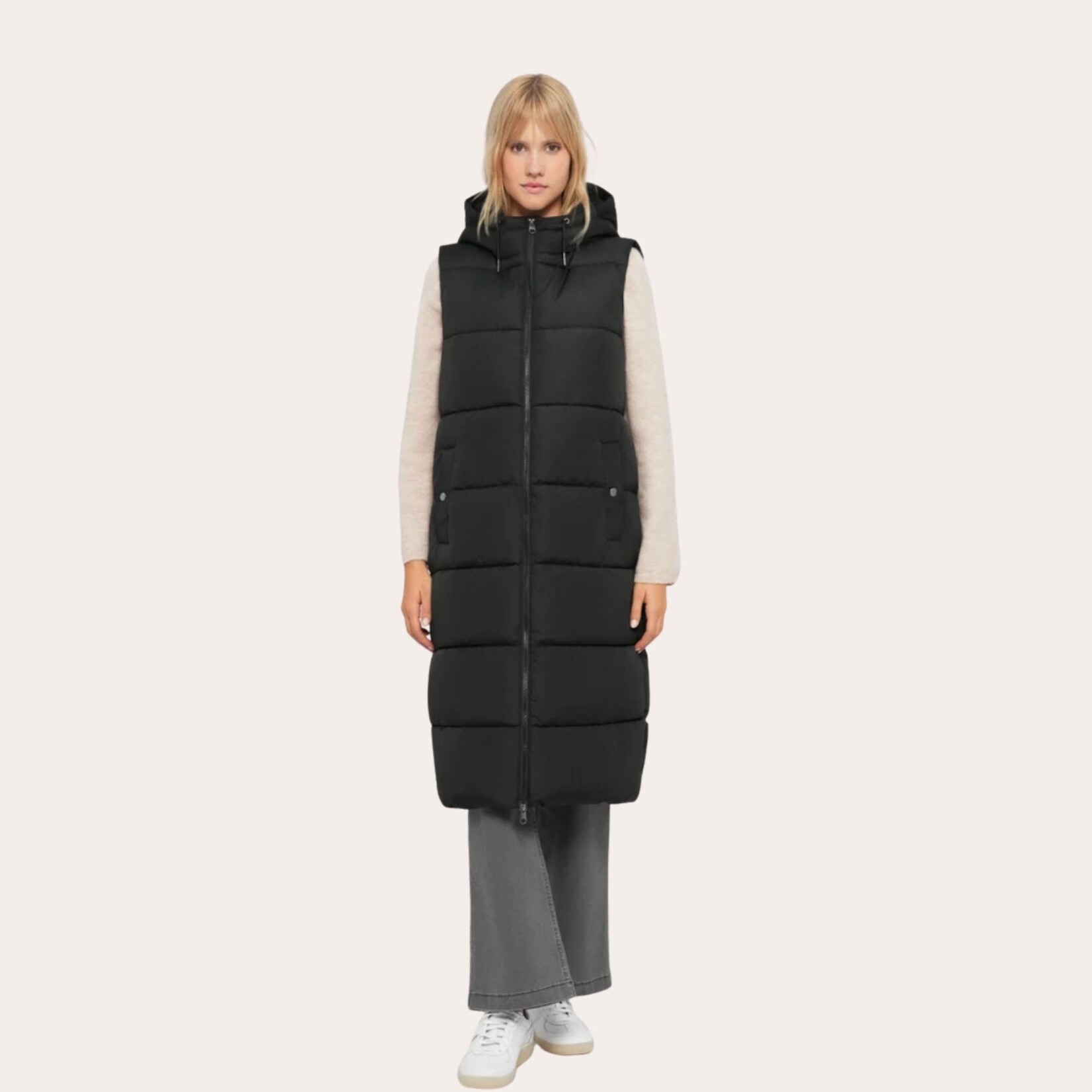 Vero Moda Aspen Long Puffer Vest - Black