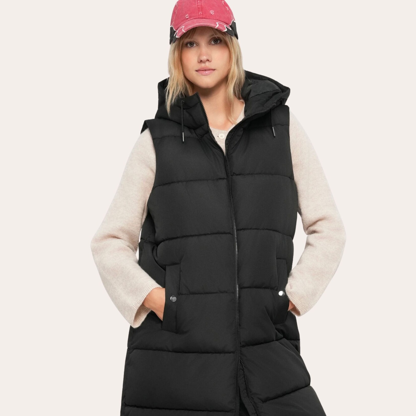 Vero Moda Aspen Long Puffer Vest - Black