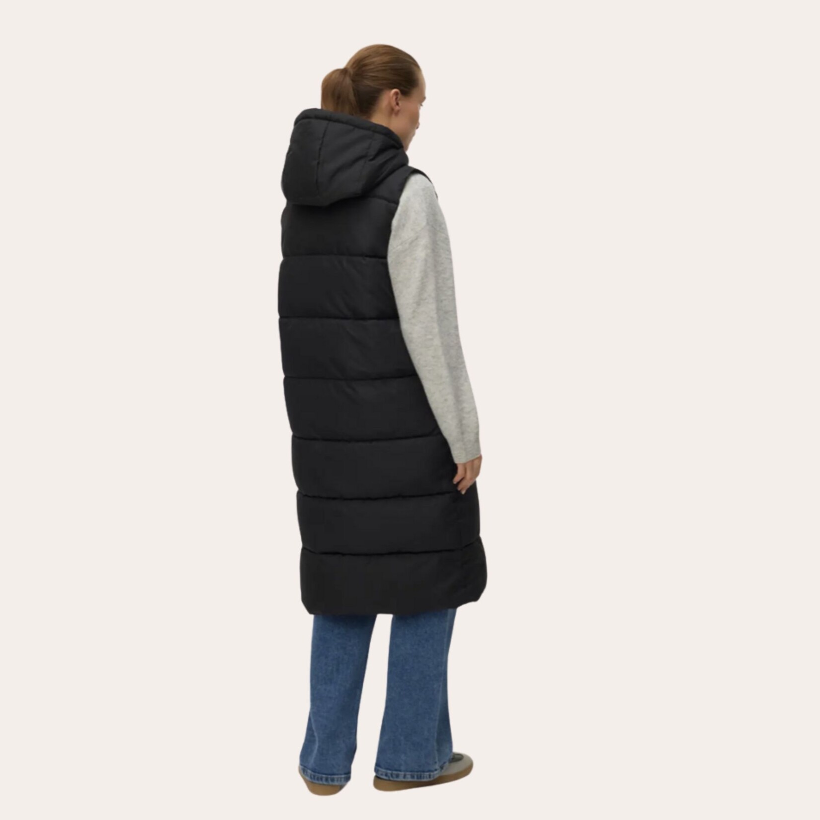 Vero Moda Aspen Long Puffer Vest - Black