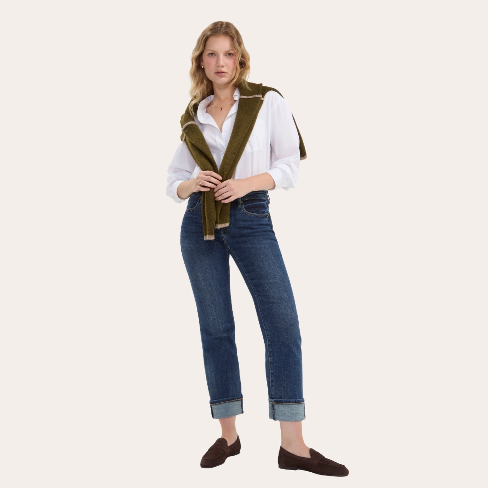 Liverpool Marley Cuffed GF Jean