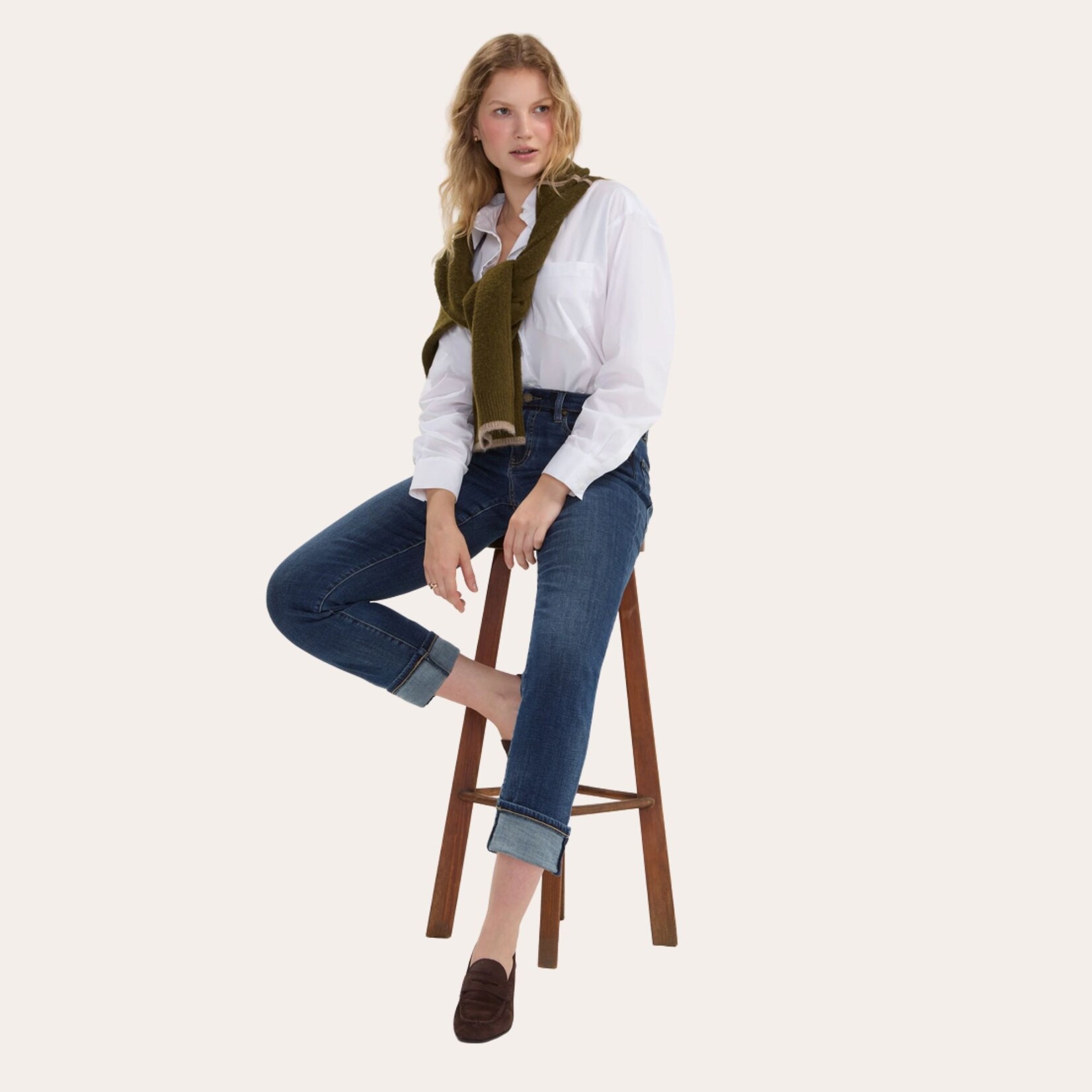Liverpool Marley Cuffed GF Jean