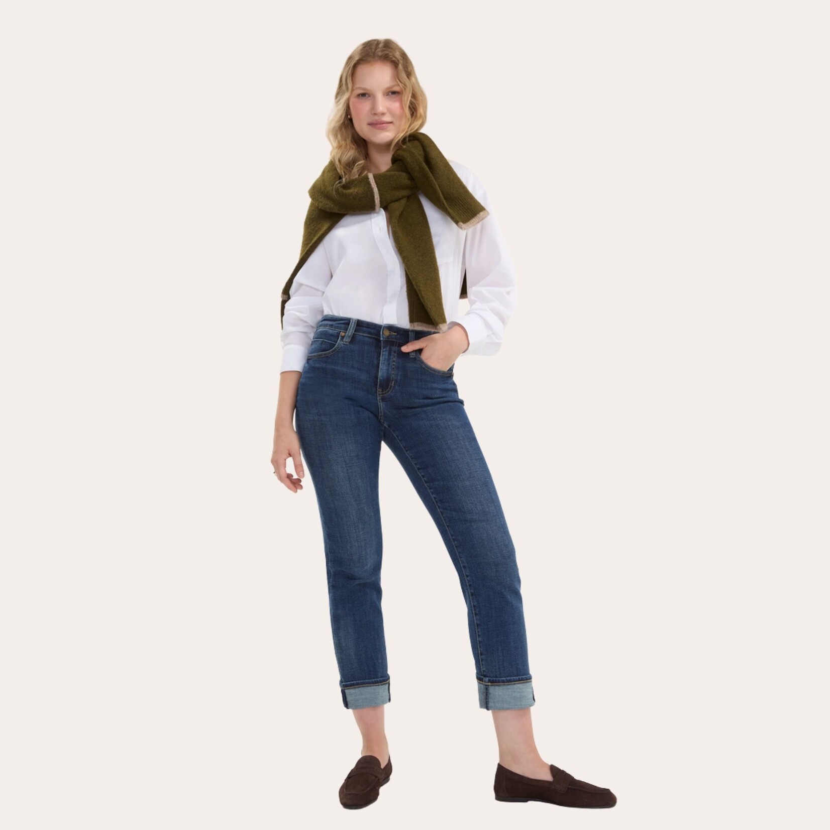 Liverpool Marley Cuffed GF Jean