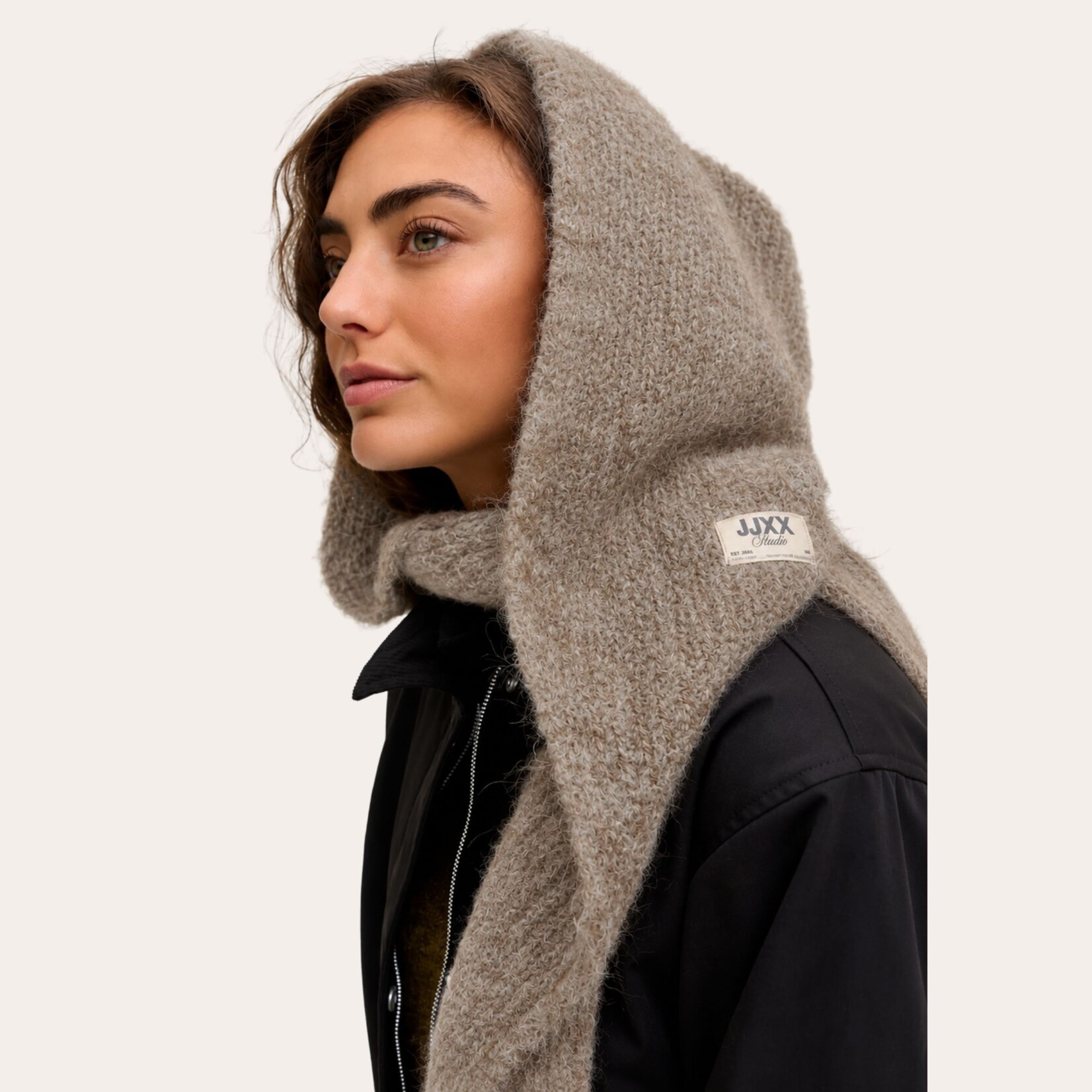 JJXX Sylvie Knit Hooded Scarf
