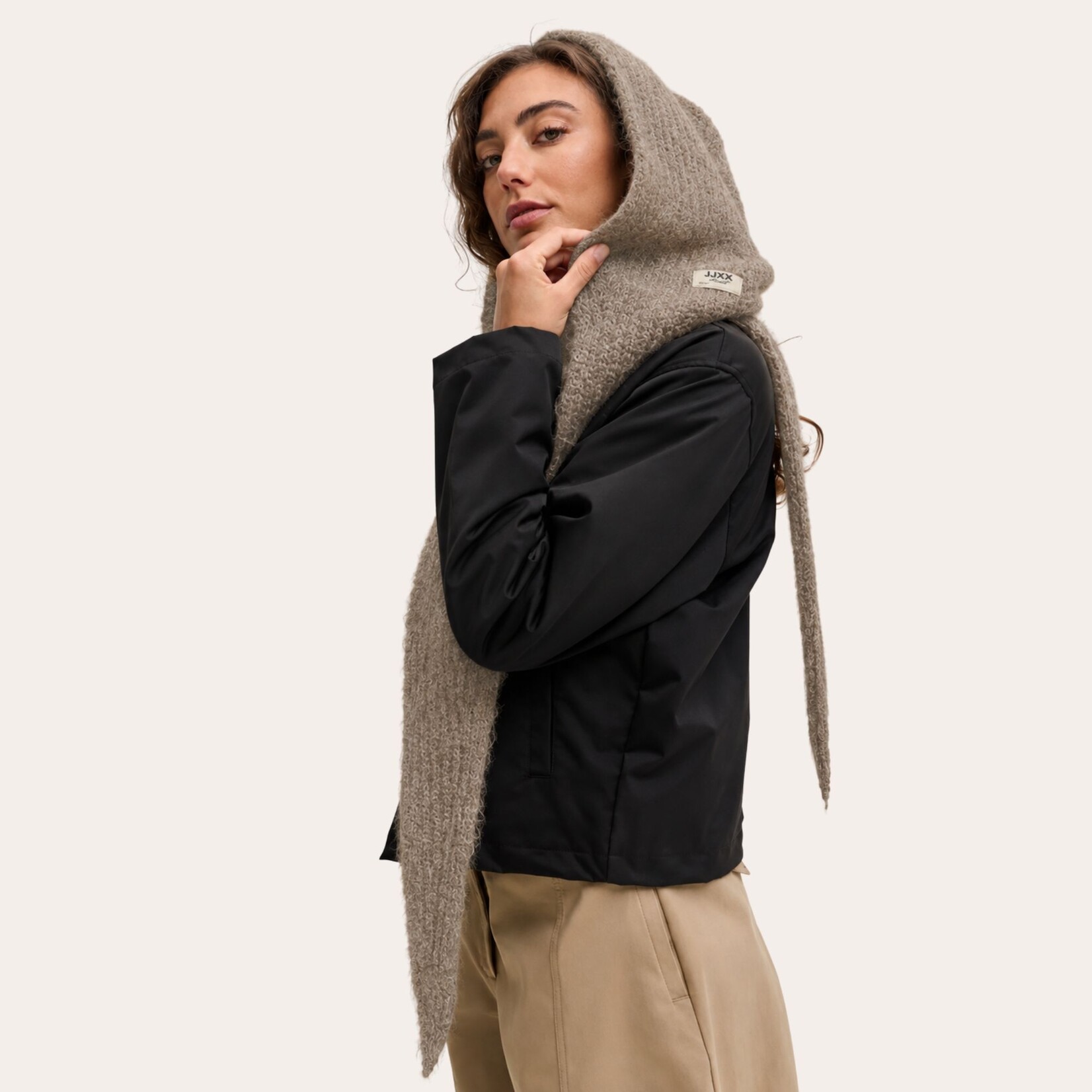 JJXX Sylvie Knit Hooded Scarf