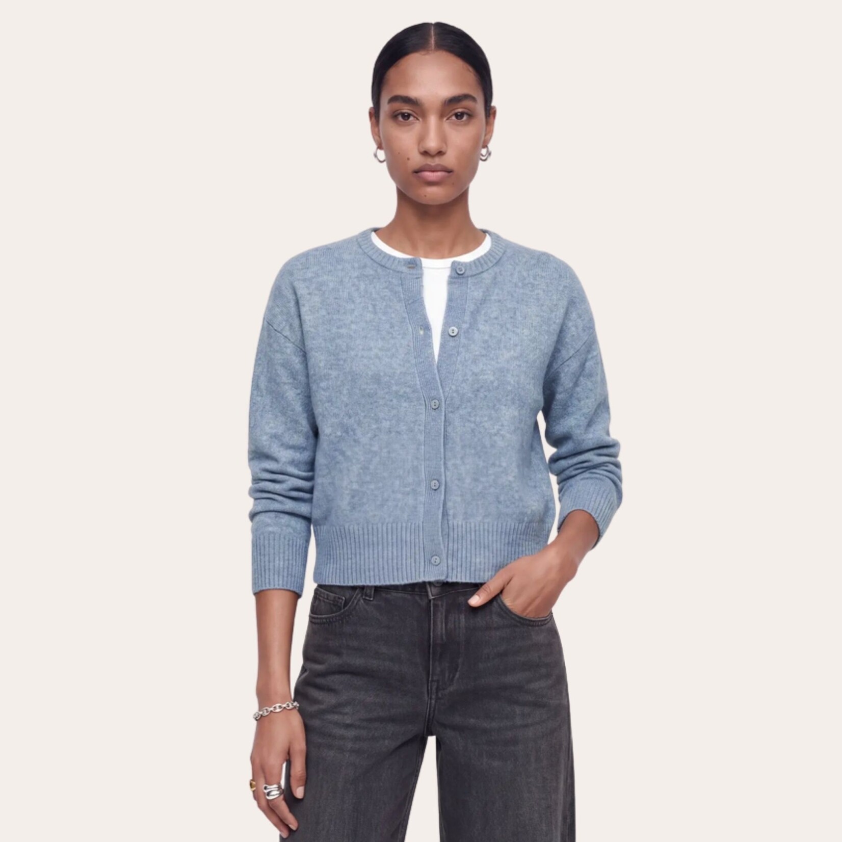 JJXX Elodie Cardigan - Country Blue