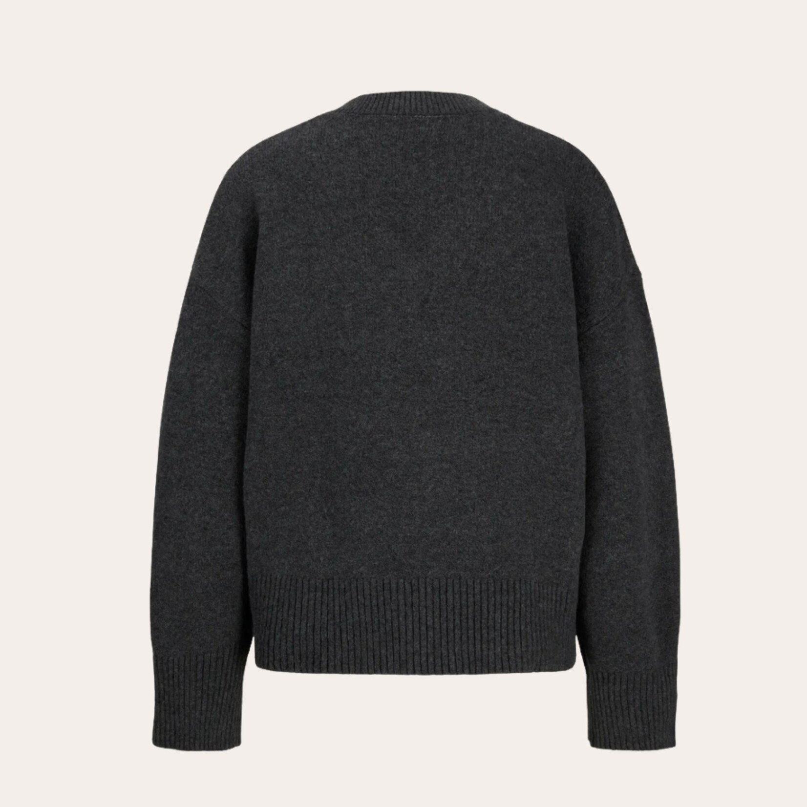 JJXX Allegra V-Neck Sweater - Dark Grey