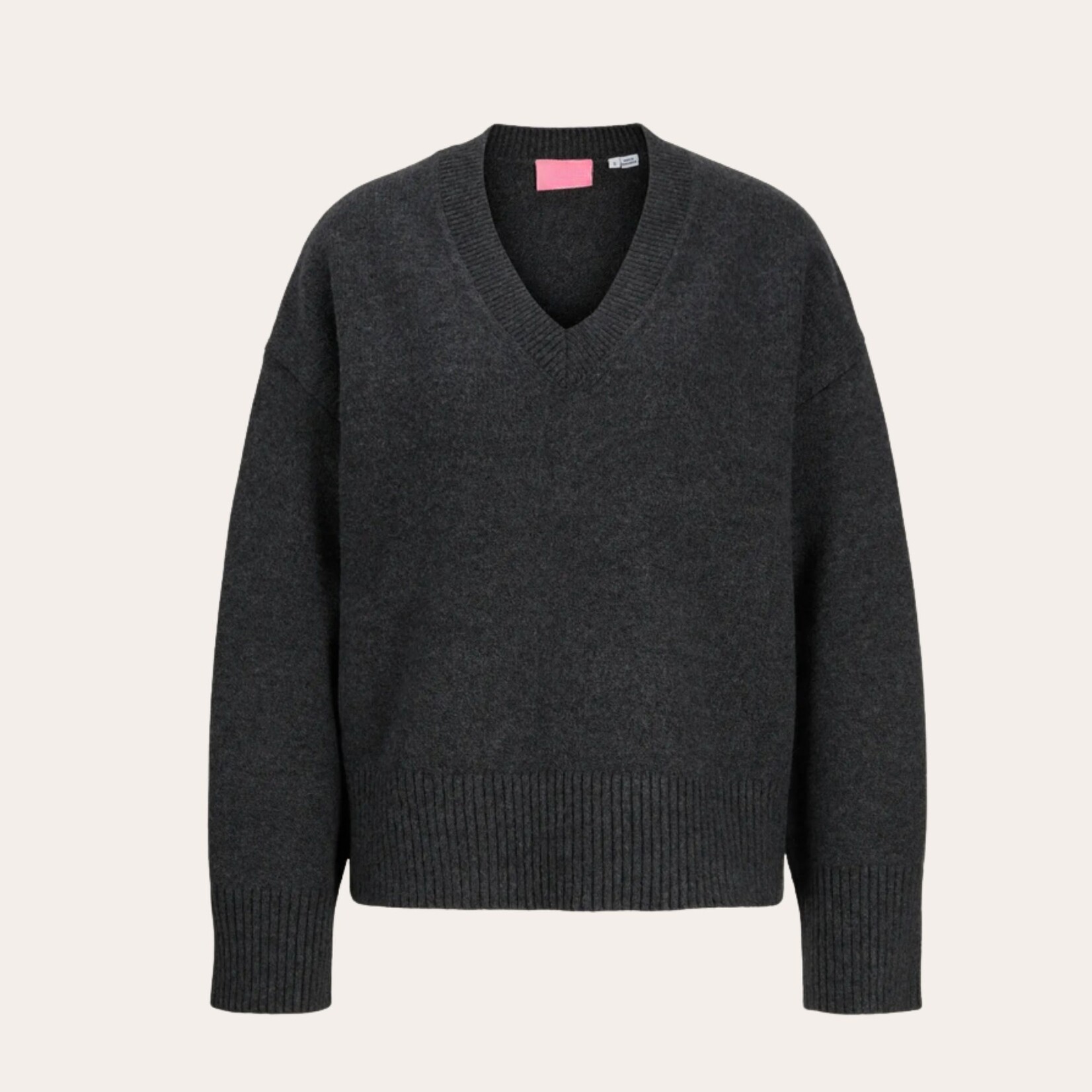 JJXX Allegra V-Neck Sweater - Dark Grey