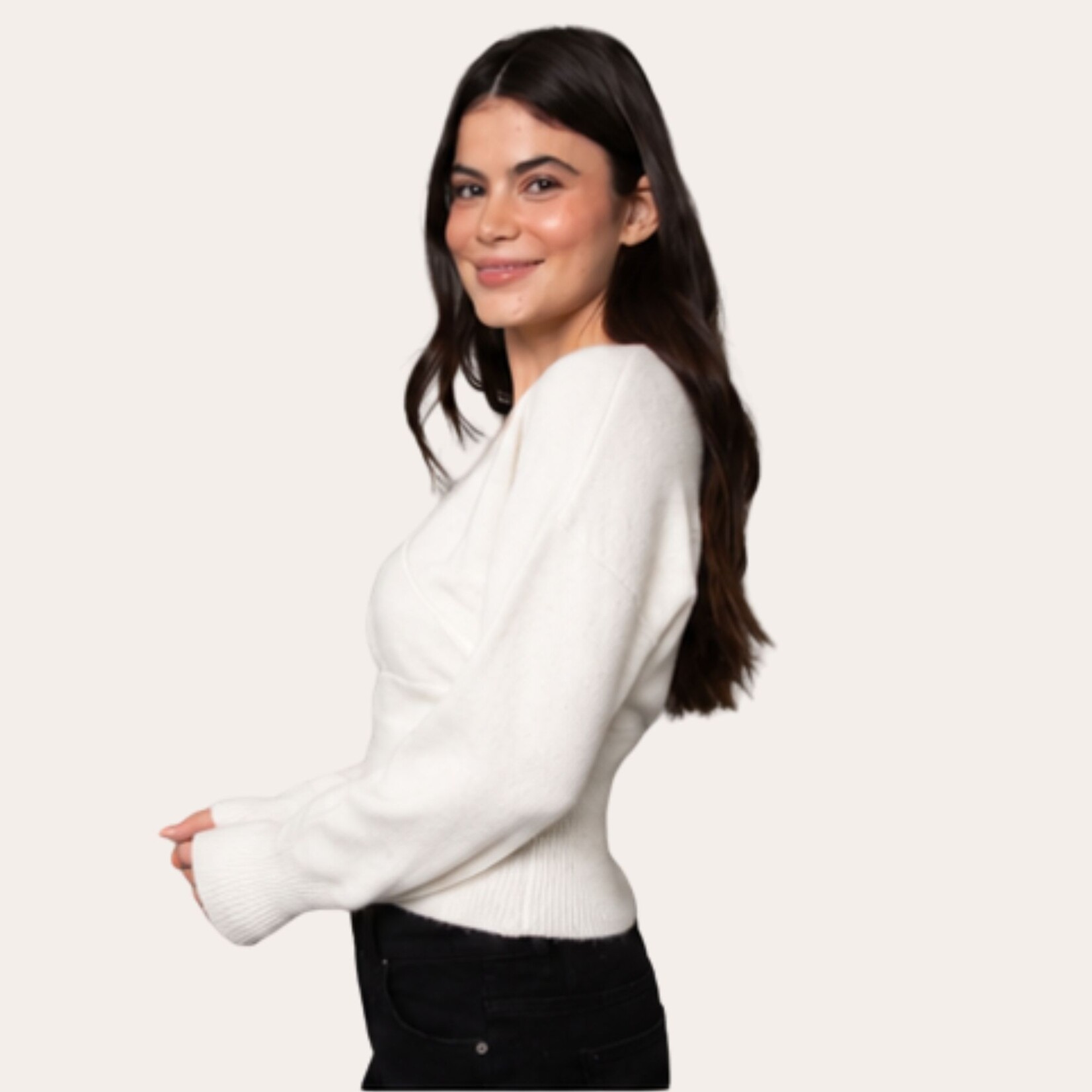 RD Style Fiona Wrap Knit Pullover