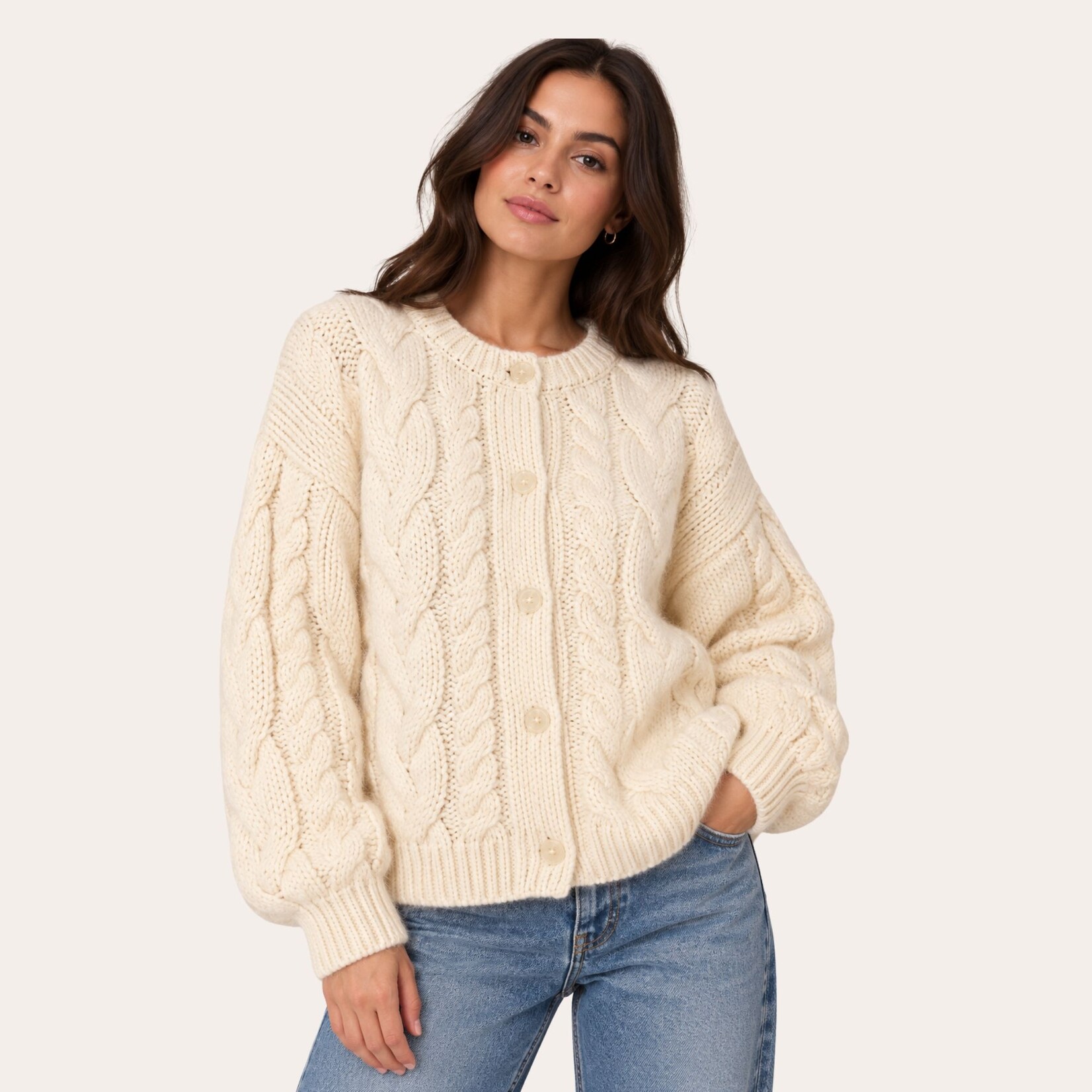 JJXX Matilda Cable Knit Cardi