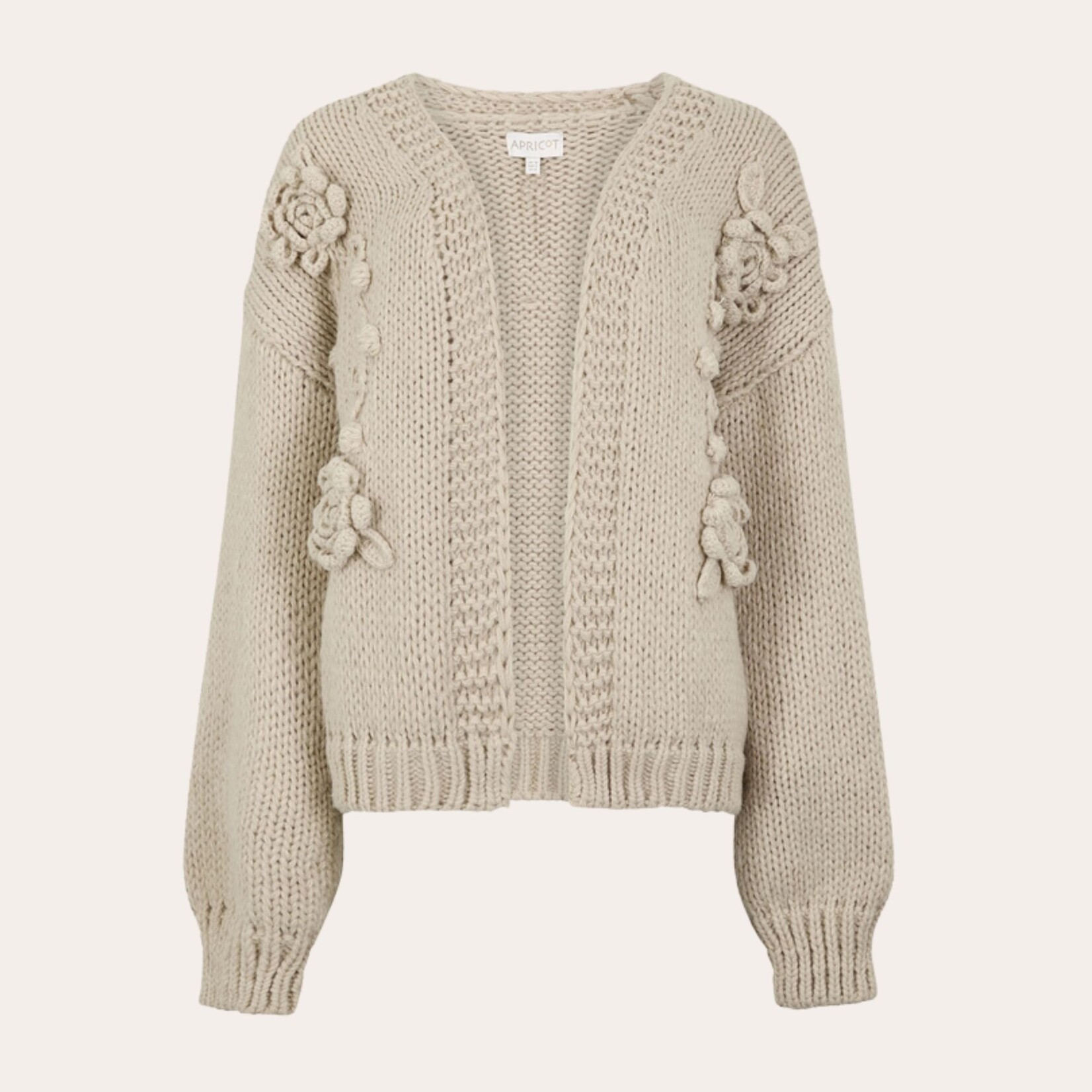 Apricot Nessa Rose Open Cardi
