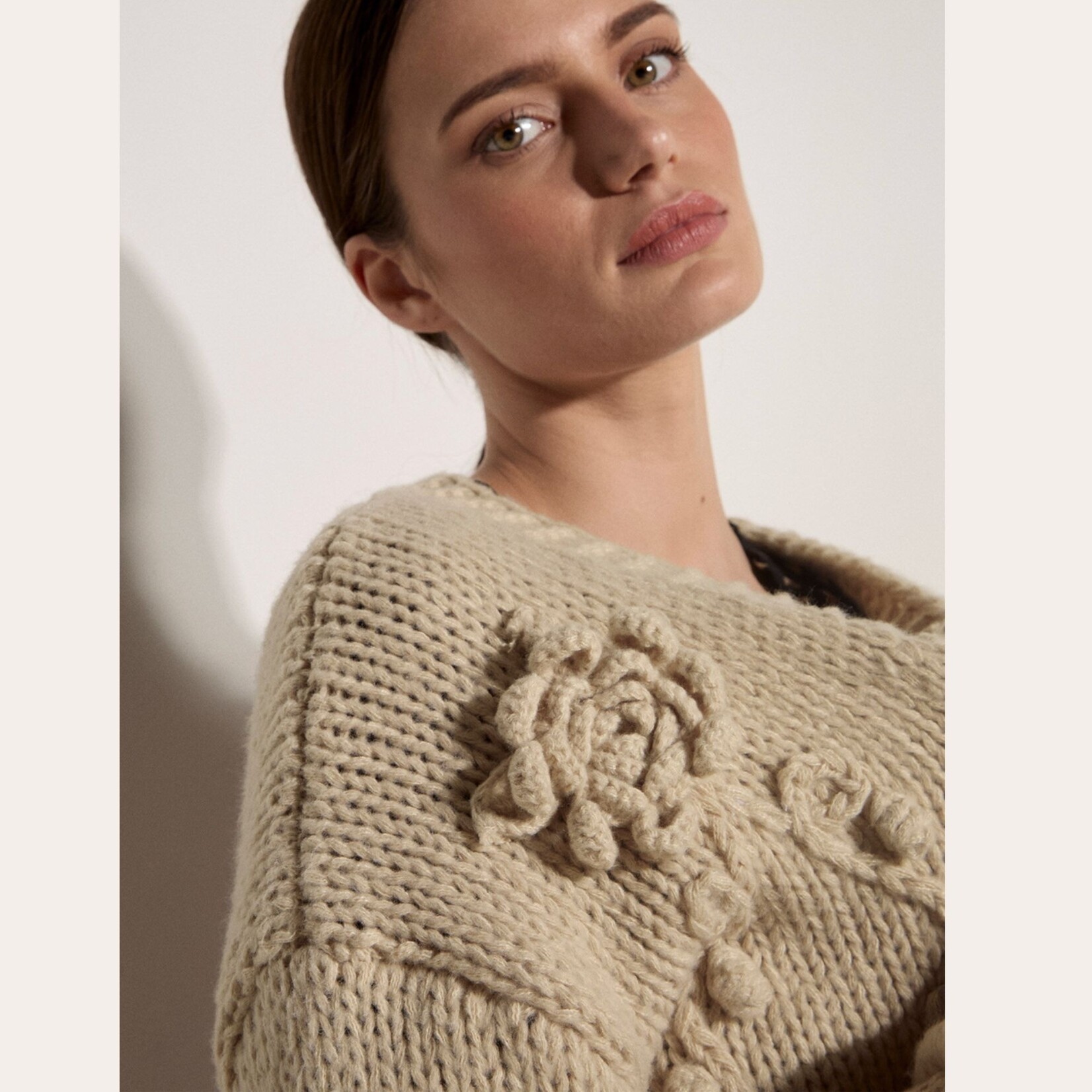 Apricot Nessa Rose Open Cardi