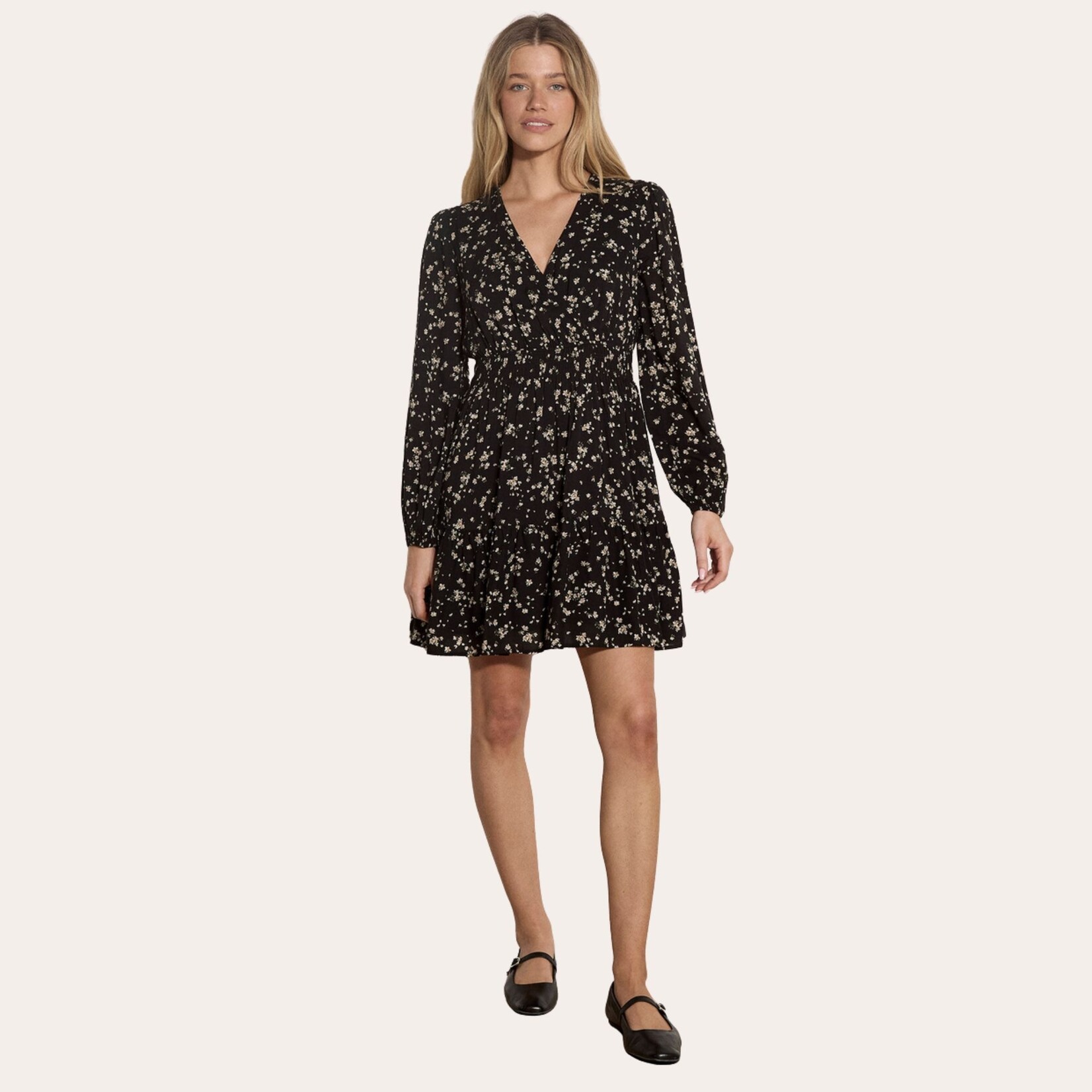 Apricot Hadley Wrap Dress