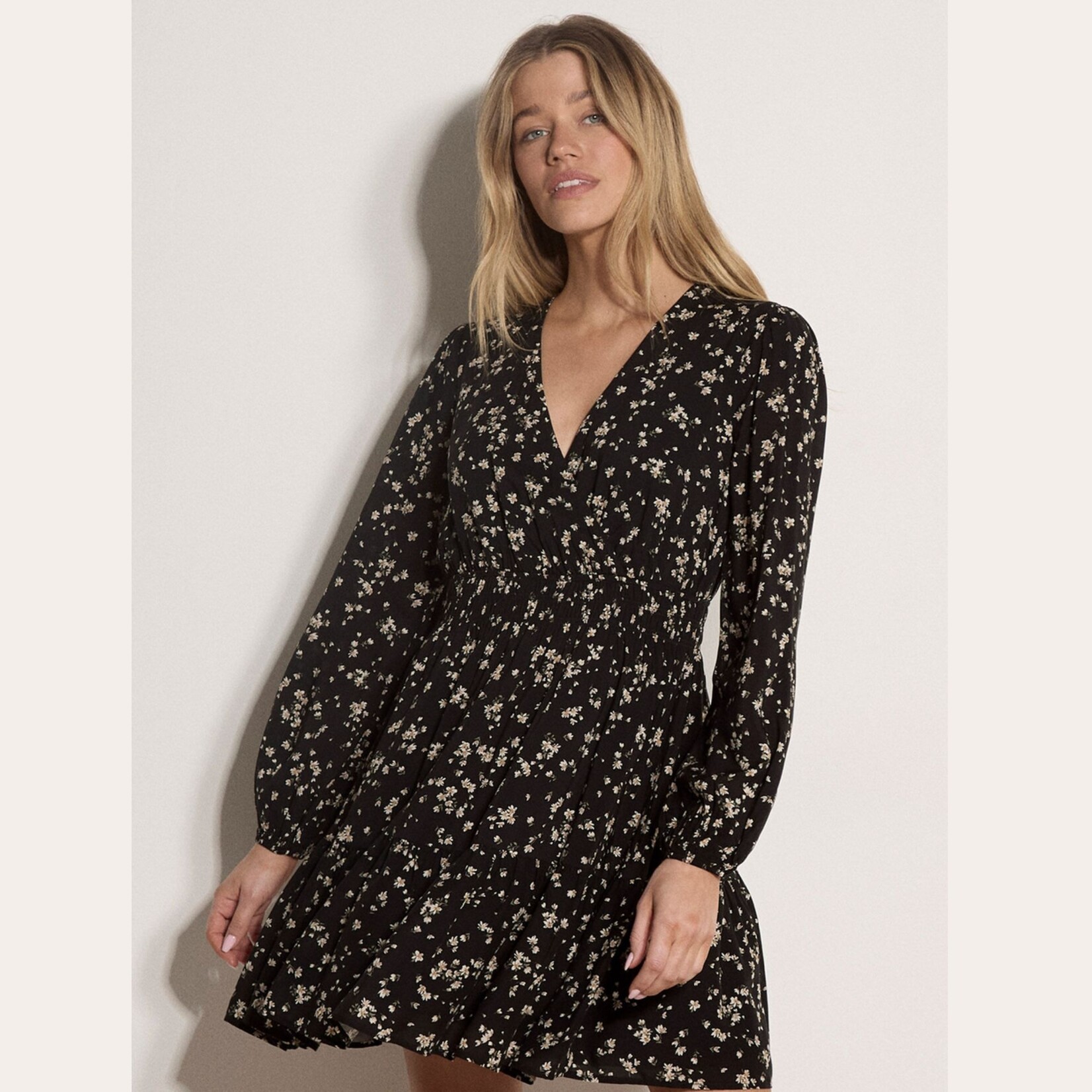 Apricot Hadley Wrap Dress