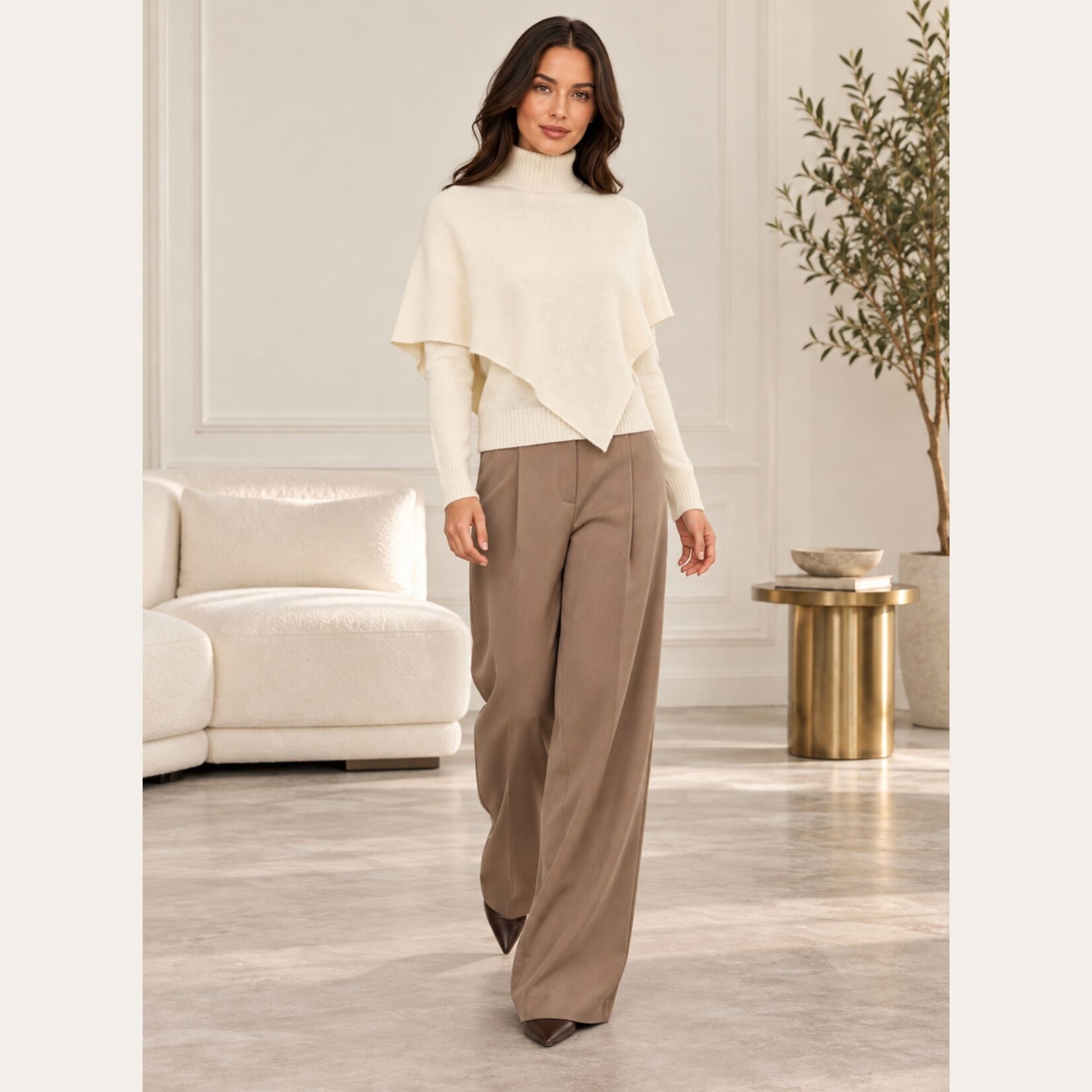 Vero Moda Chelsea Cape Hi Neck Knit