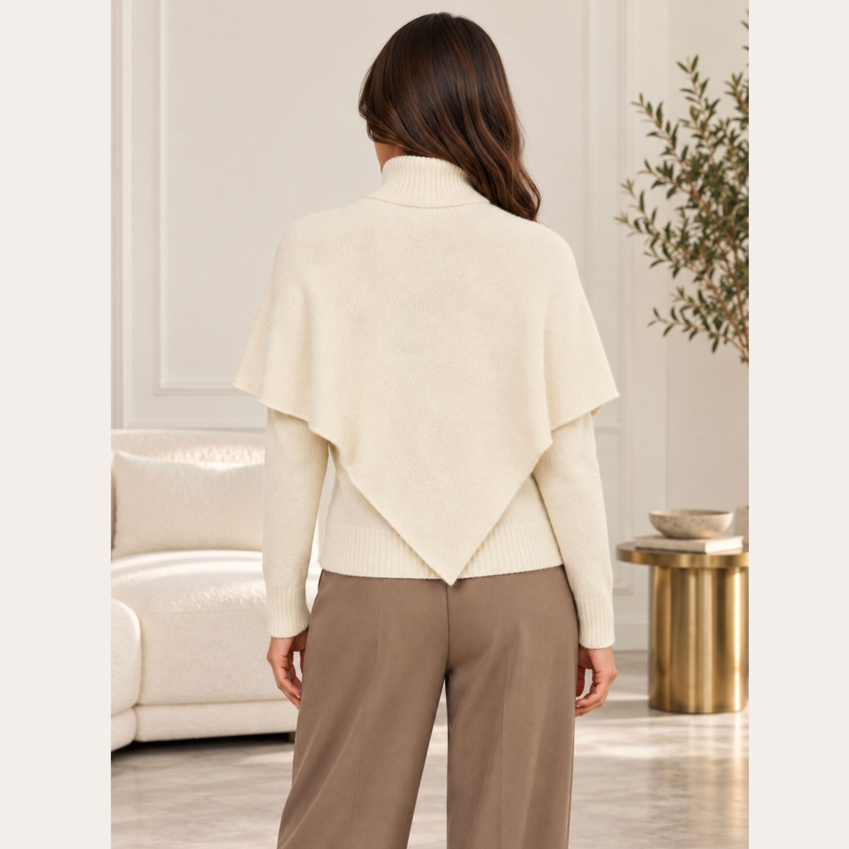 Vero Moda Chelsea Cape Hi Neck Knit