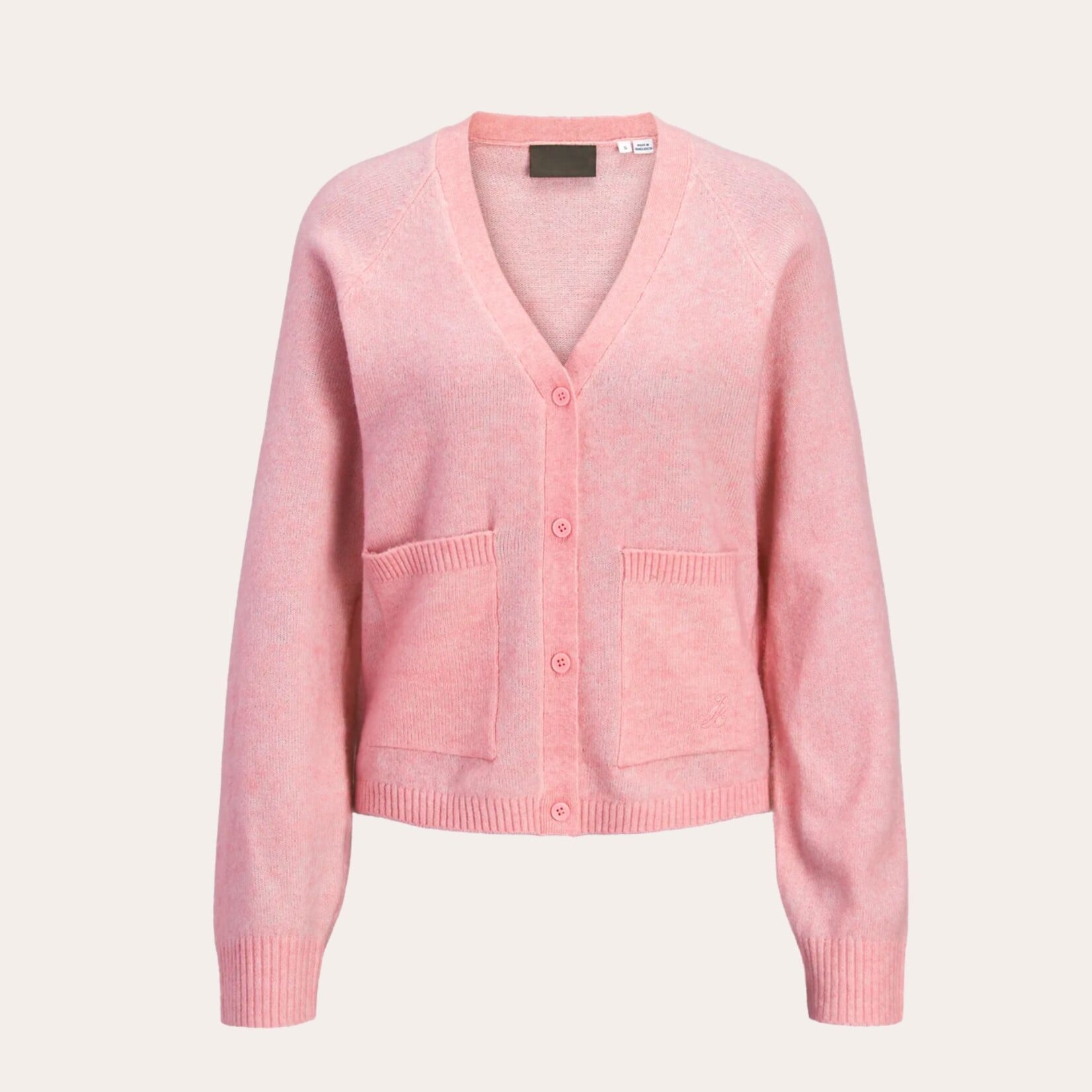 JJXX Ellis V-Neck Cardi - Pink Nectar