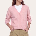 JJXX Ellis V-Neck Cardi - Pink Nectar