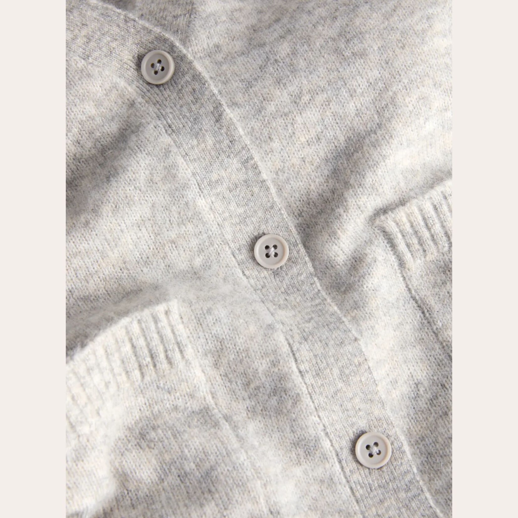 JJXX Ellis V-Neck Cardi - Lt Grey Melange