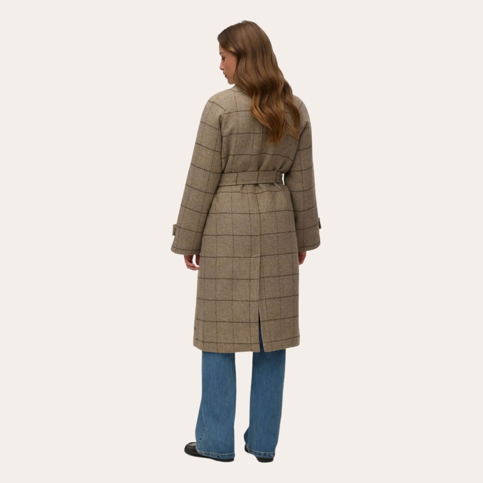Vero Moda Estelle Long Check Coat
