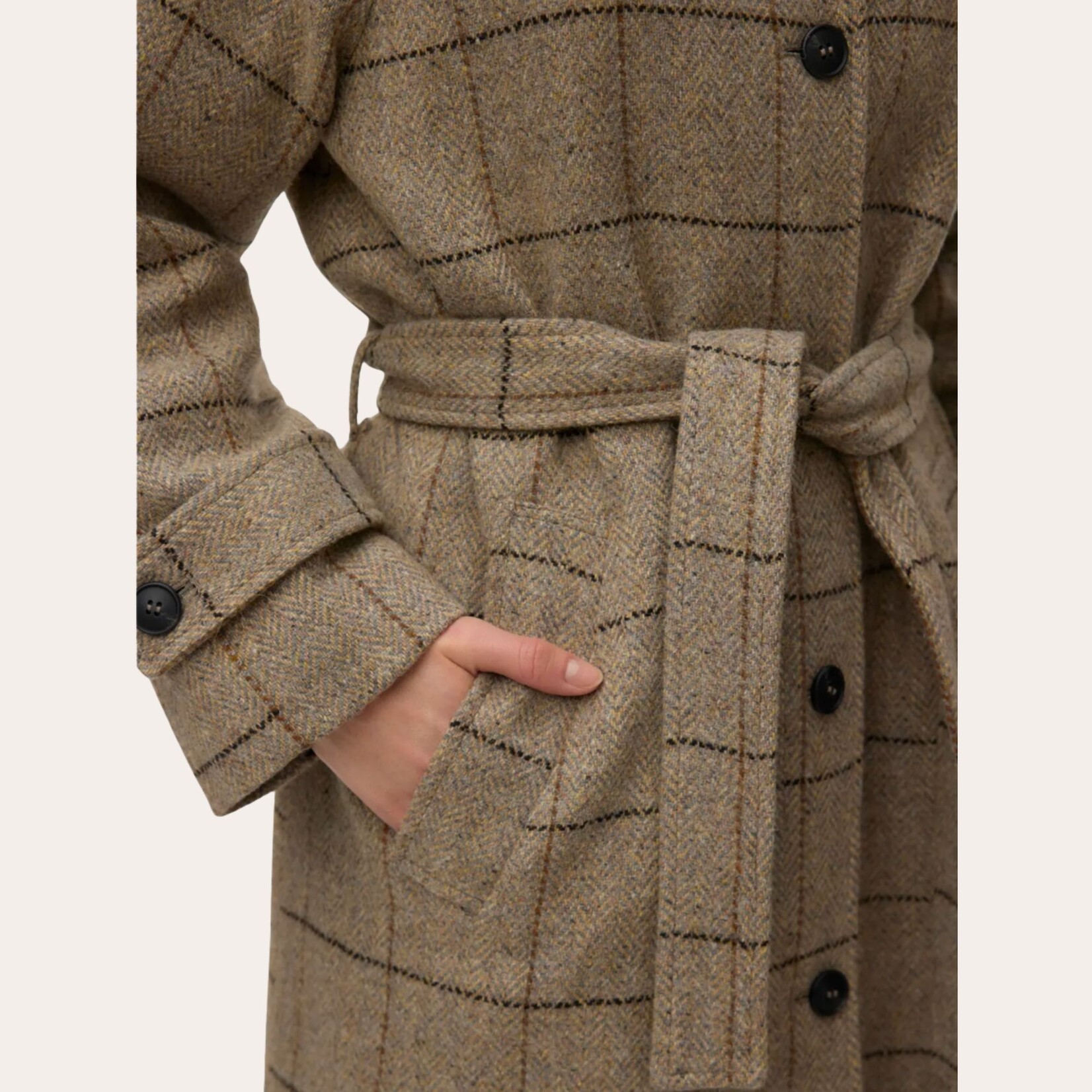 Vero Moda Estelle Long Check Coat