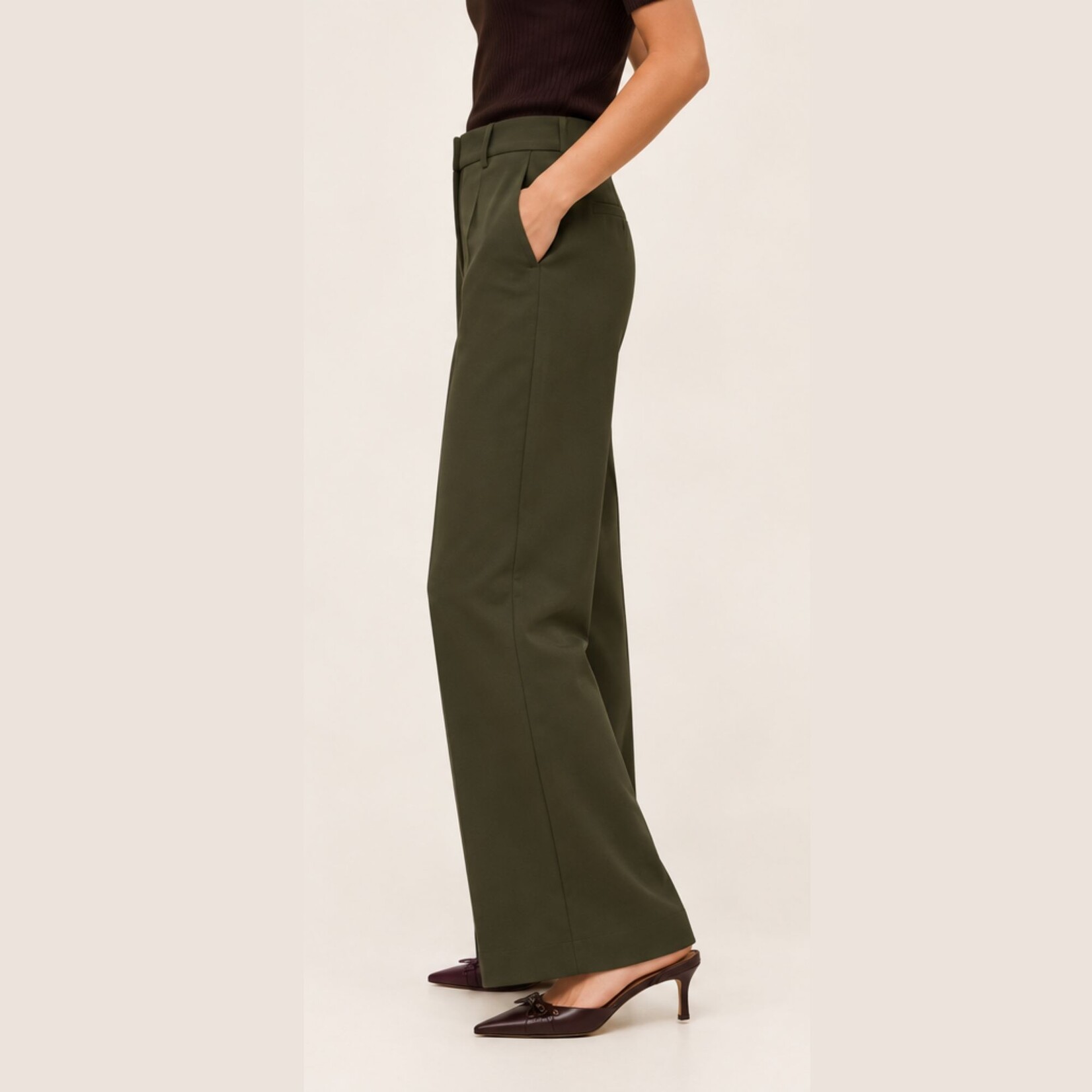 Vero Moda Emery Wide Leg Pant - Forest Night