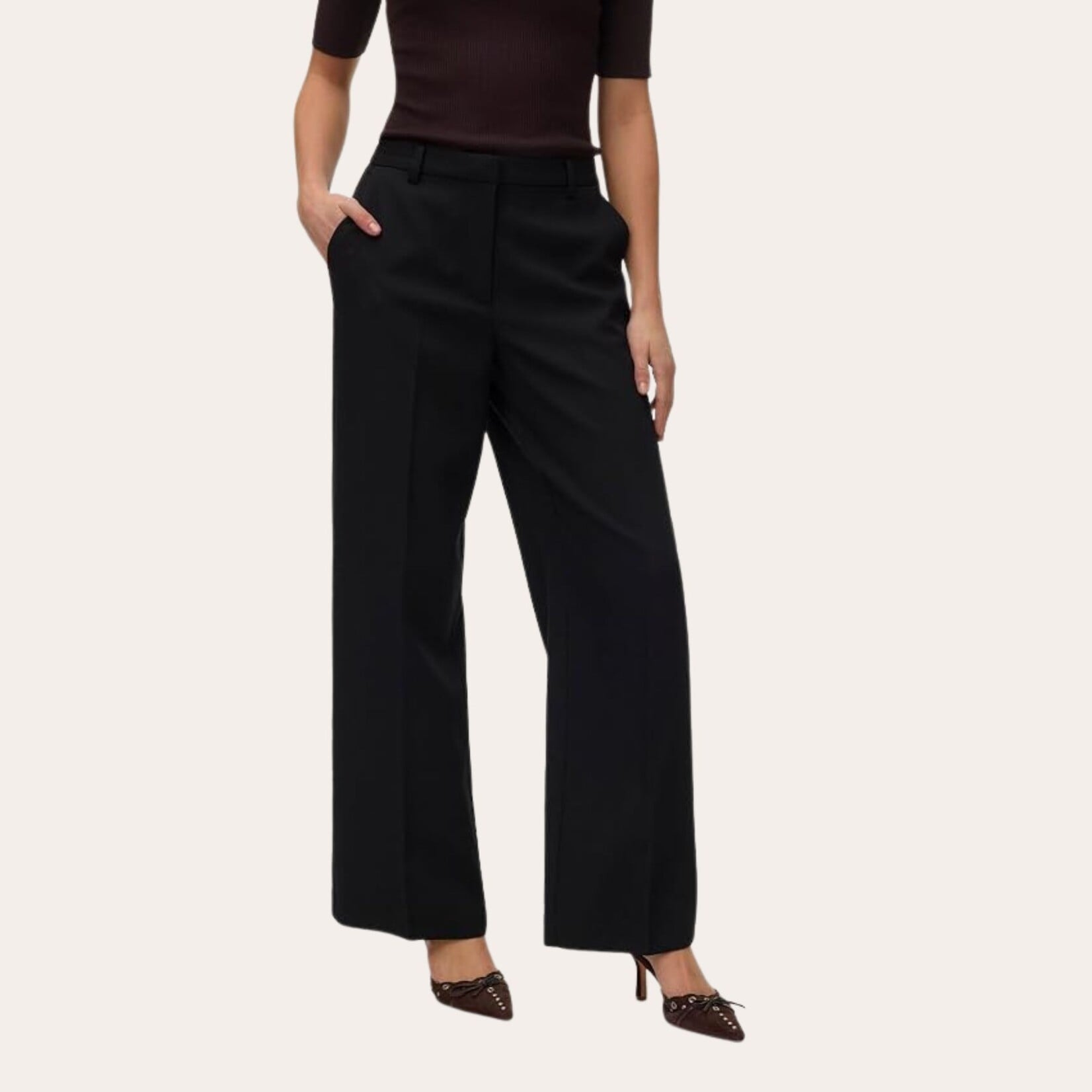 Vero Moda Emery Wide Leg Pant - Black