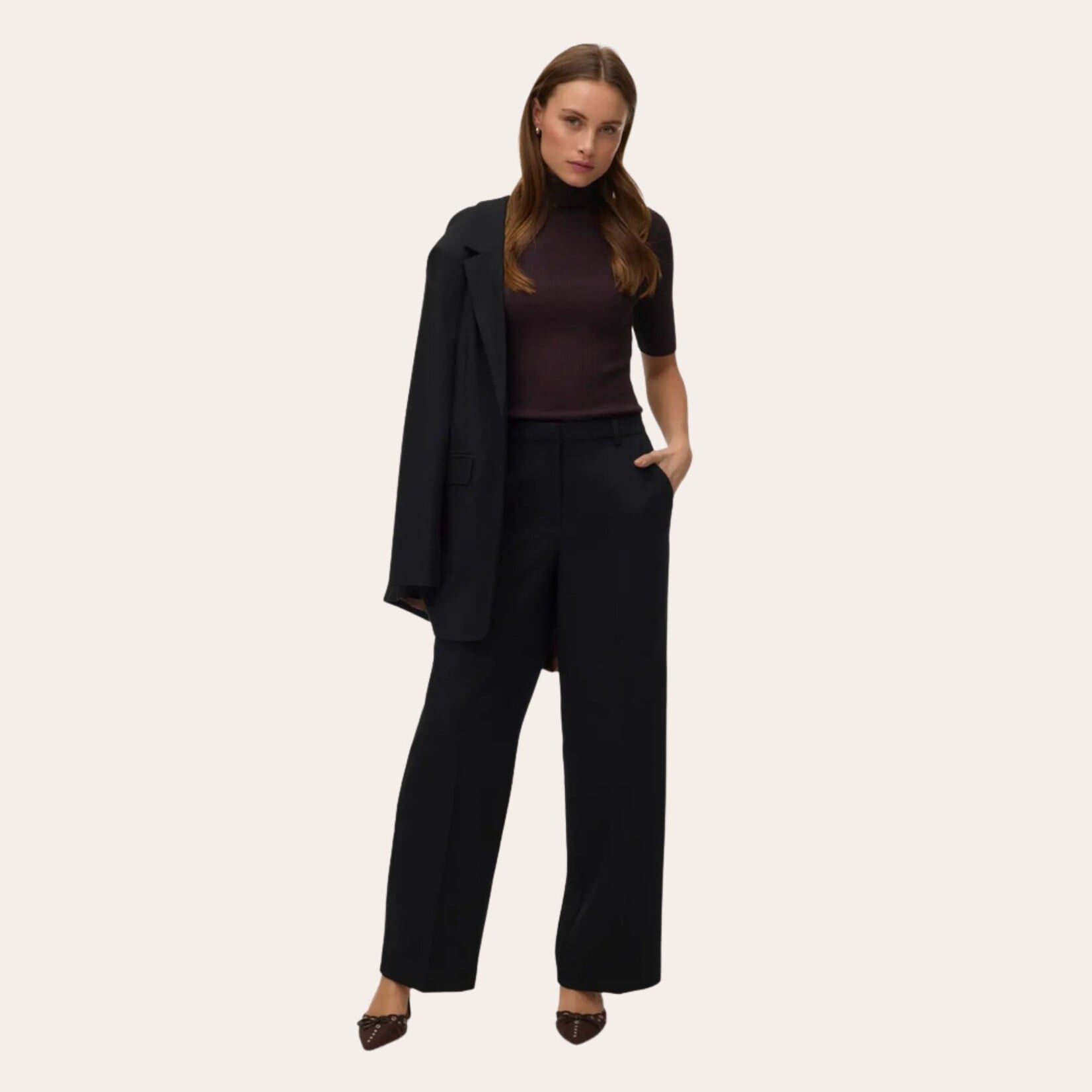 Vero Moda Emery Wide Leg Pant - Black