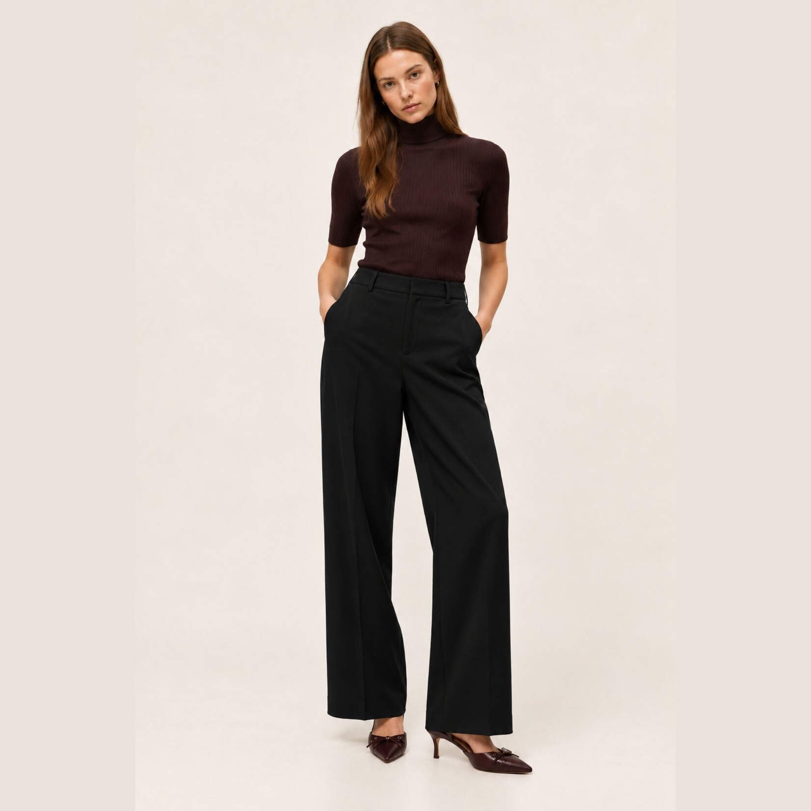 Vero Moda Emery Wide Leg Pant - Black