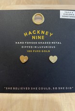 Hackney Nine Cuore Stud Earrings