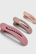 Glossy Flat Lay Claw Clip-3 pc