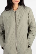 Pink Martini Anya Quilted Long Jacket