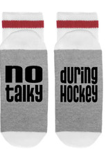No Talky During Hockey Socks