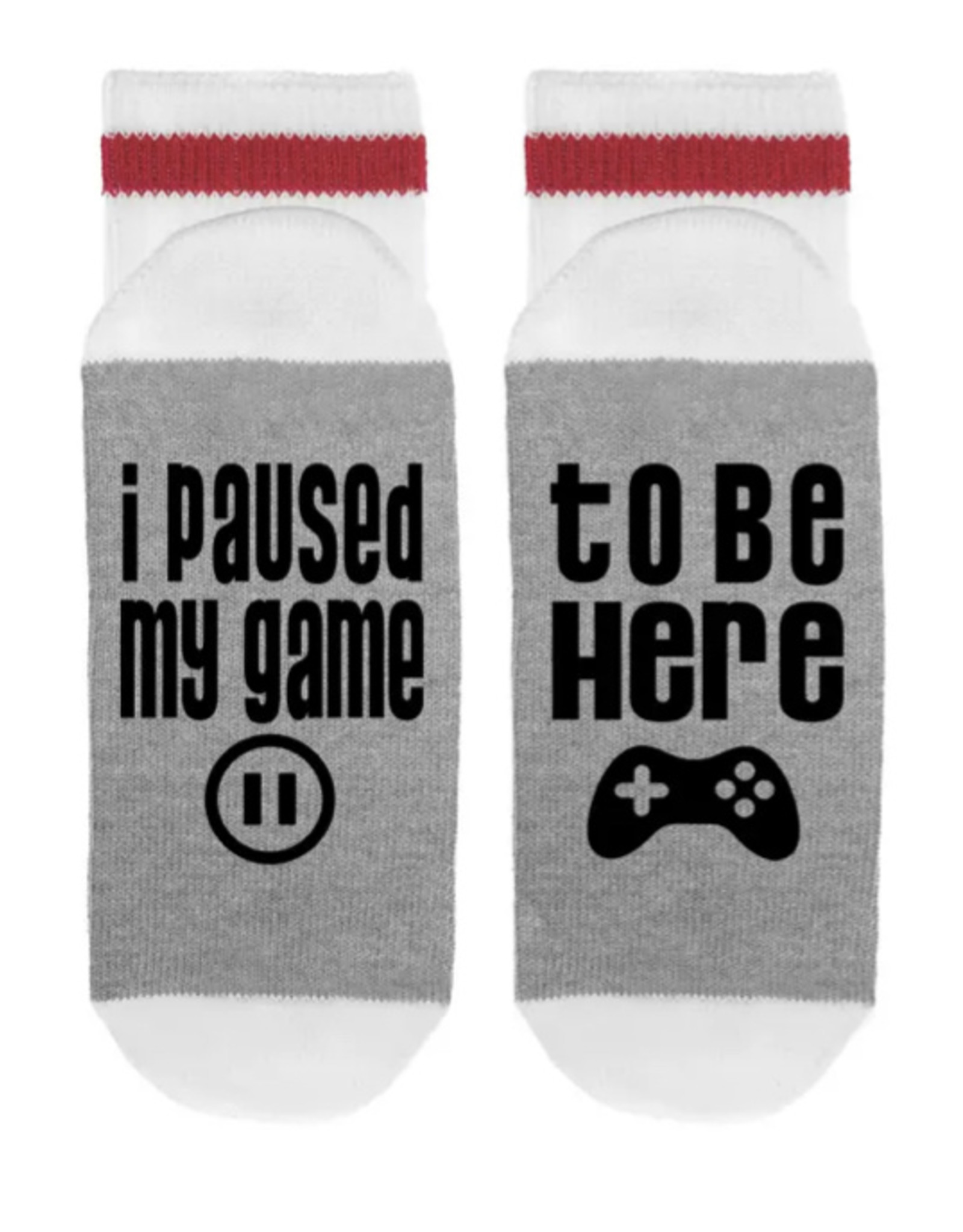 Paused My Game to Be Here Socks