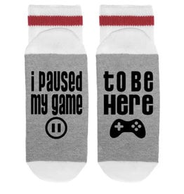 Paused My Game to Be Here Socks