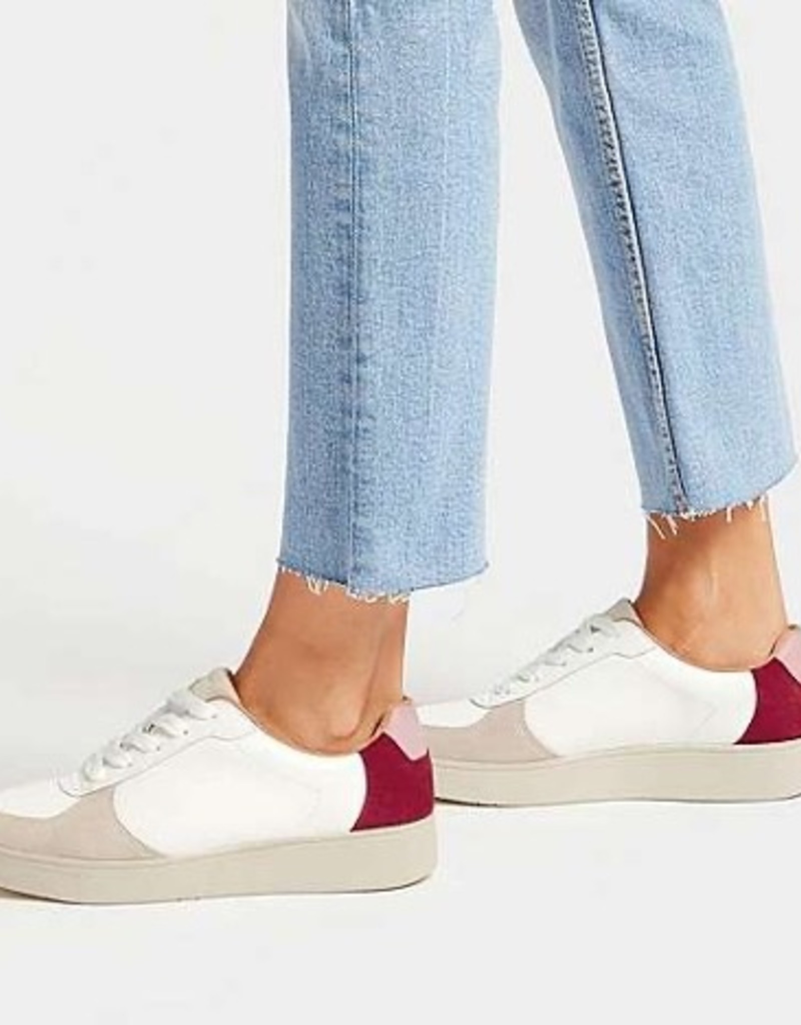 Fitflop Rally Leather Suede Panel Sneakers