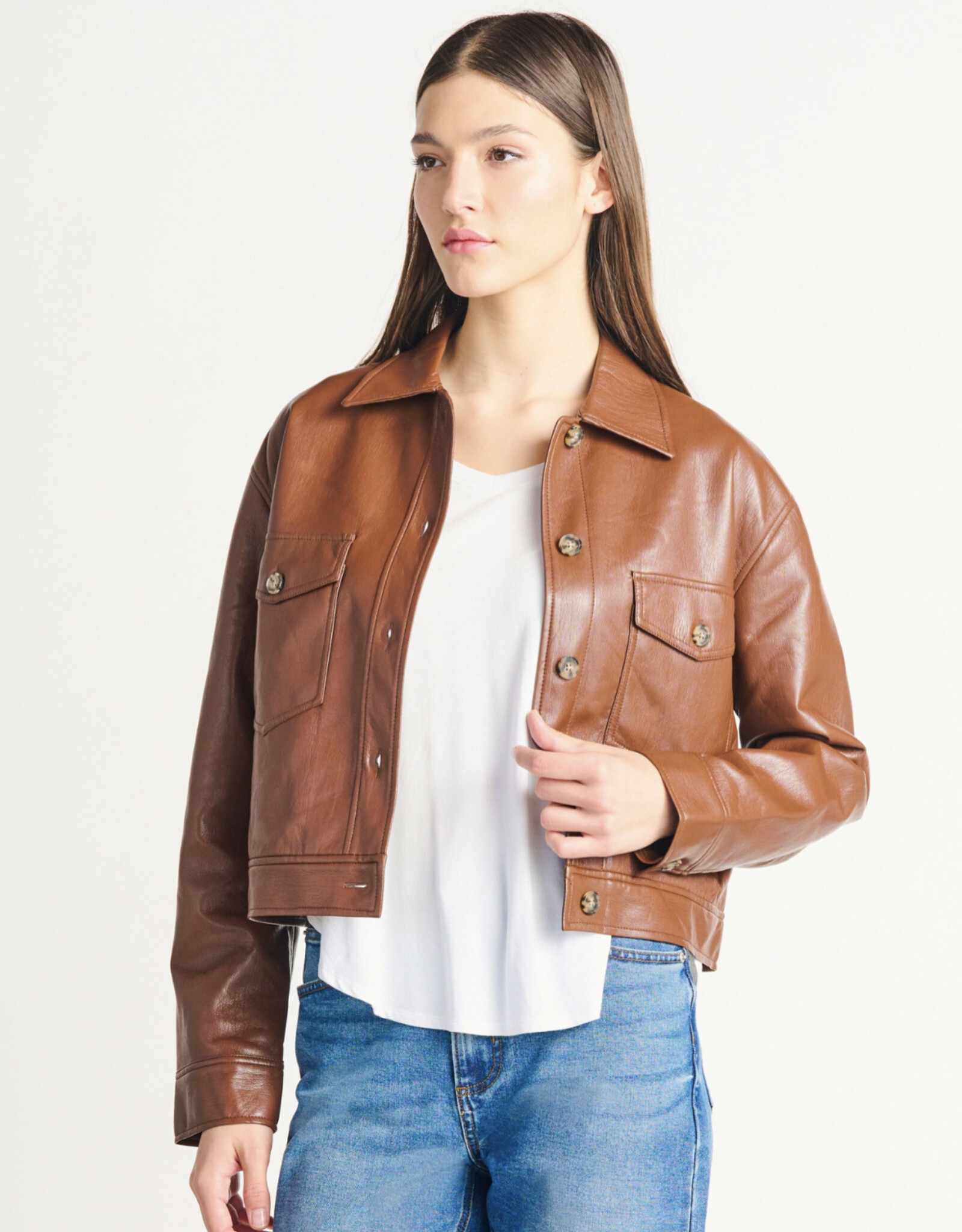 Dex Lexie Faux Leather Jacket