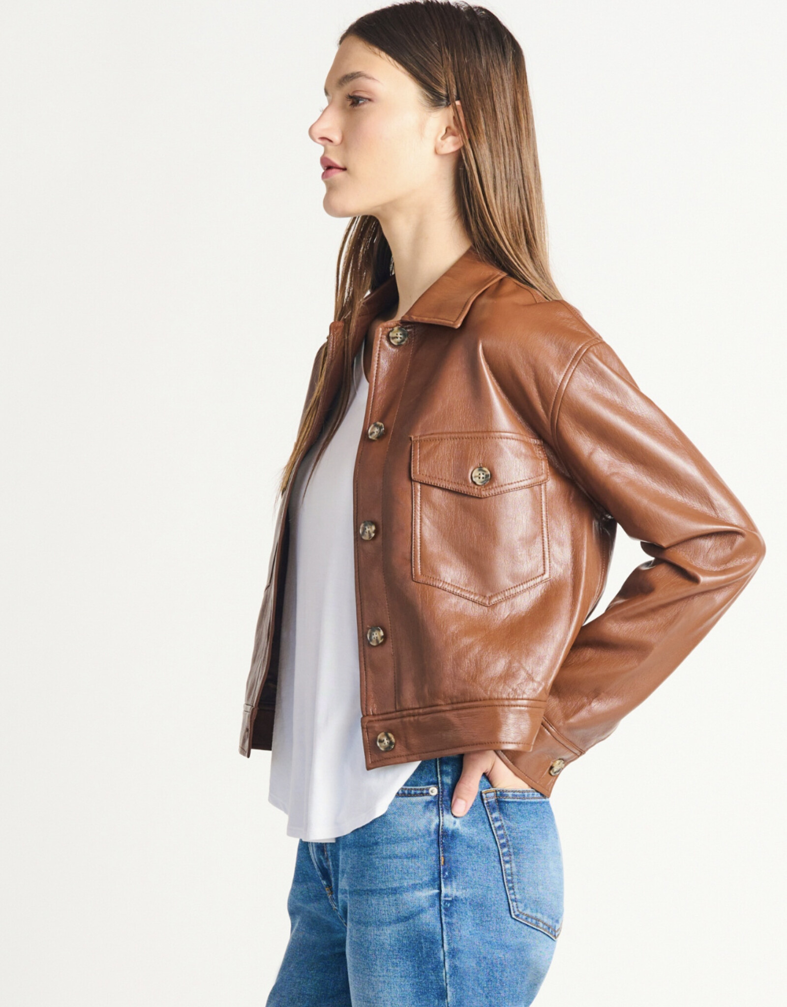 Dex Lexie Faux Leather Jacket