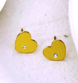 Hackney Nine Cuore Stud Earrings