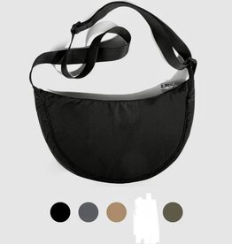 Nylon Crescent Crossbody Bag