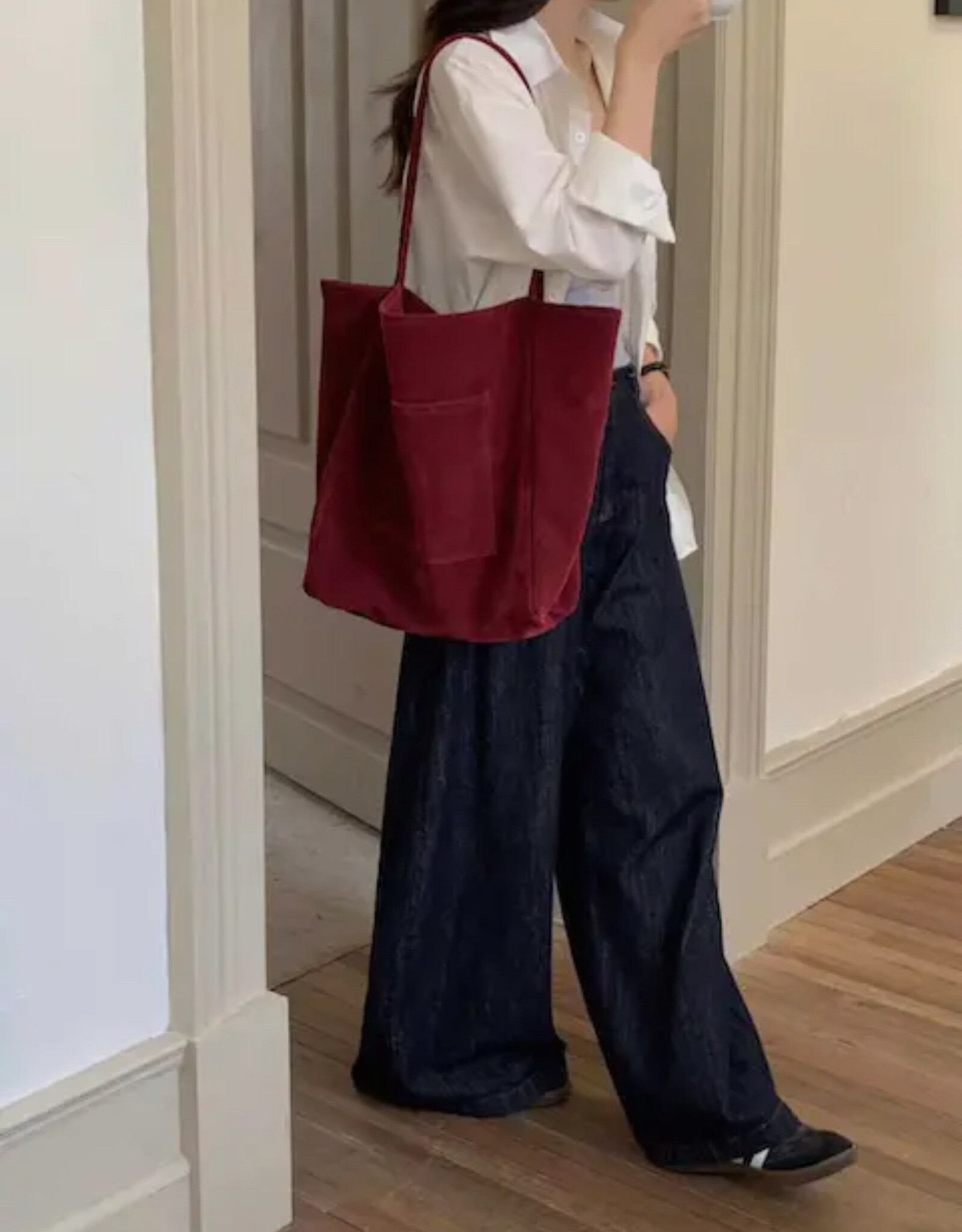 Pretty Persuasions Suede-Like Tote Bag