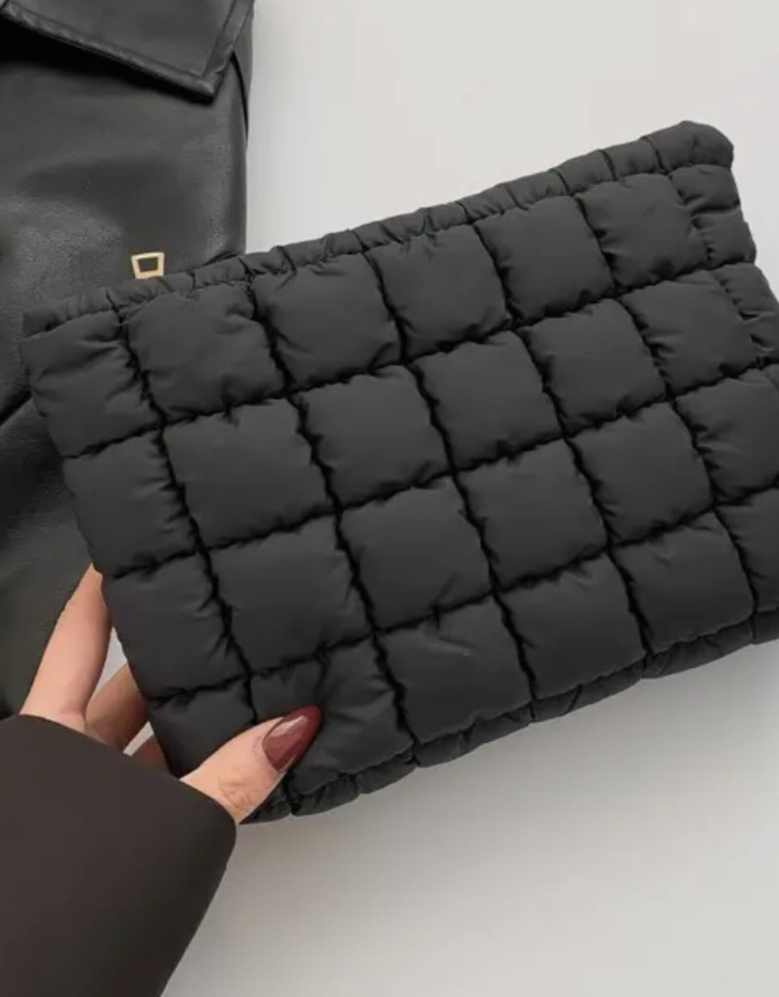 Quilted Puffy Cosmetic Pouch