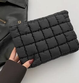 Quilted Puffy Cosmetic Pouch