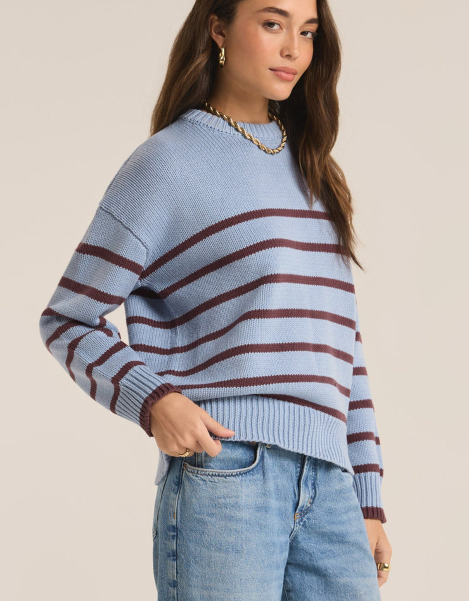 Z Supply Boyfriend Stripe Sweater