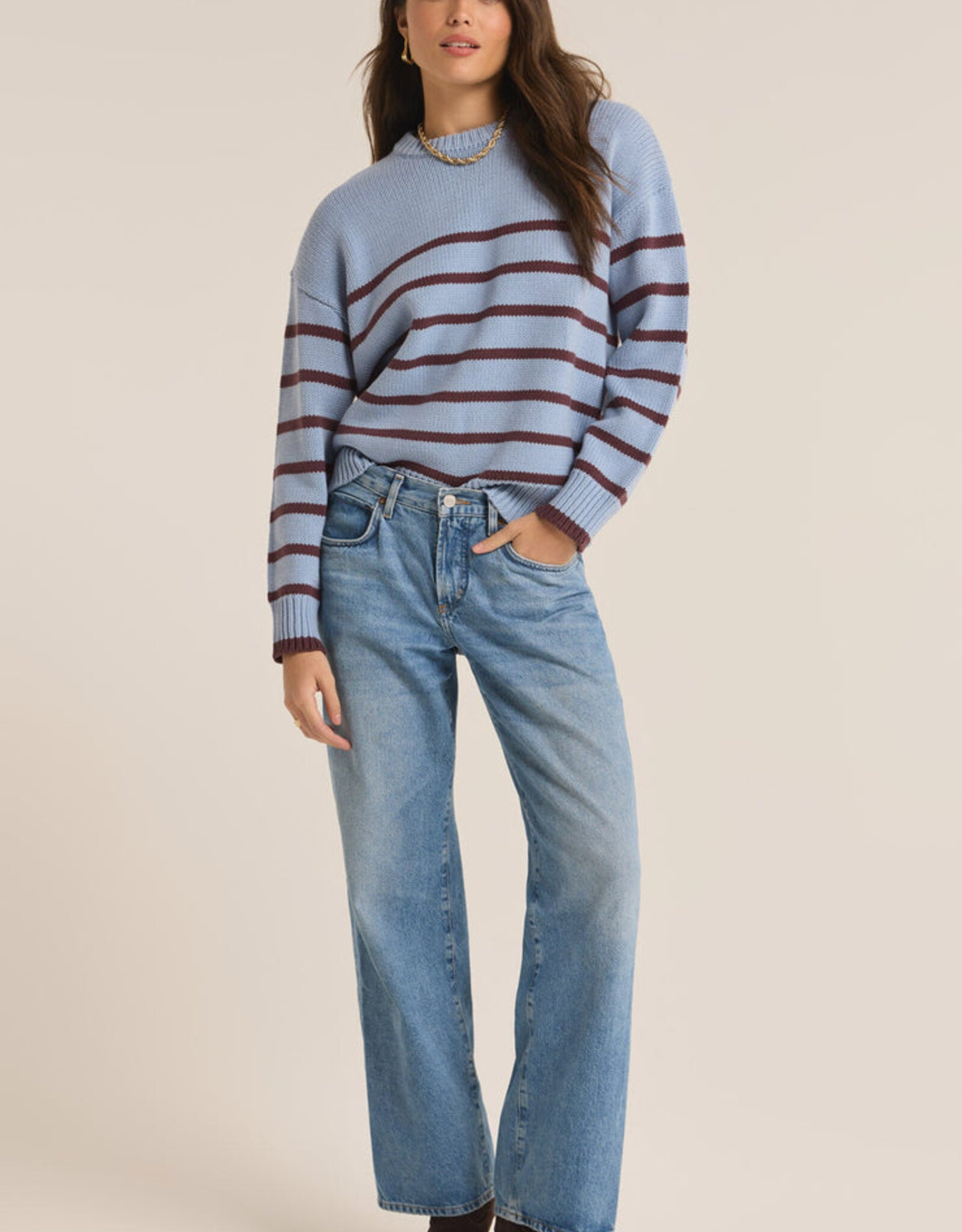 Z Supply Boyfriend Stripe Sweater