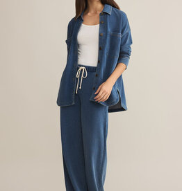Z Supply All Day Knit Denim Vintage Indigo
