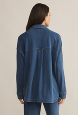 Z Supply All Day Knit Denim Vintage Indigo