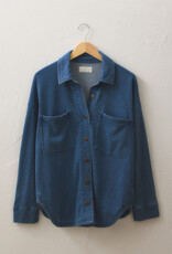 Z Supply All Day Knit Denim Vintage Indigo